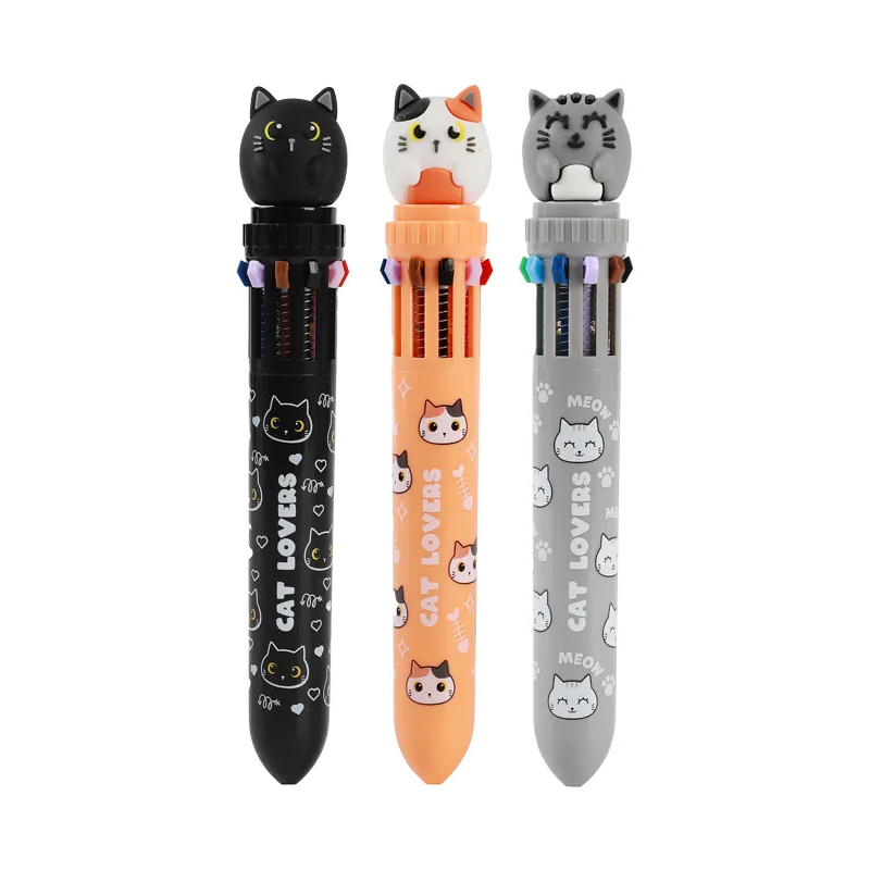 Stylo 10 couleurs - Cat Lovers