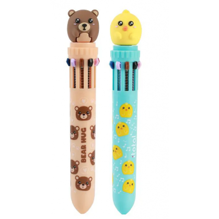 Stylo 10 couleurs - Bear Hug & Pio Pio