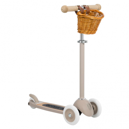 Trottinette scooter 3 roues - Beige