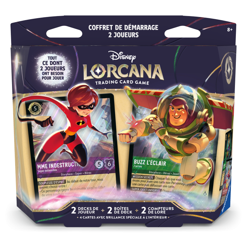 Disney Lorcana - Decks Préconstruits 2 joueurs - Toy Story & Les Indestructibles