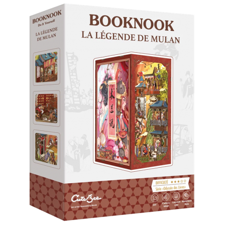 Maquette en bois Booknook La Légende de Mulan