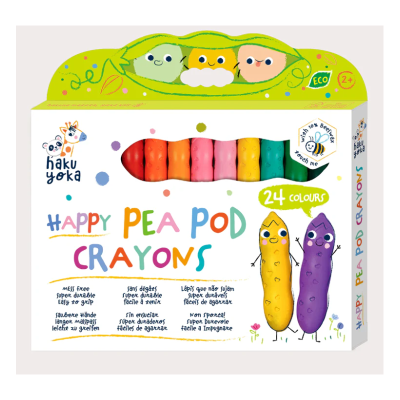 Crayons 24 couleurs - Happy Pea Pod