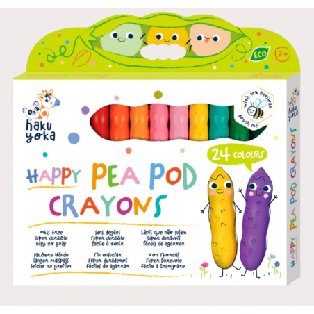 Crayons 24 couleurs - Happy Pea Pod