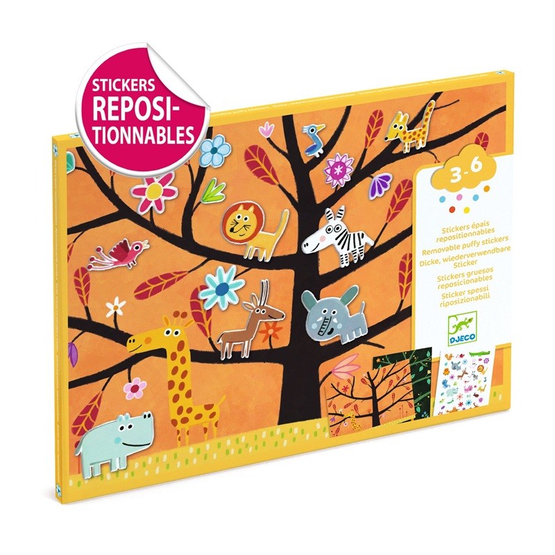 Stickers épais repositionnables - Chat-perché