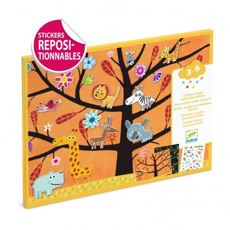 Stickers épais repositionnables - Chat-perché