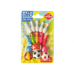 Set gomme Sport Iwako