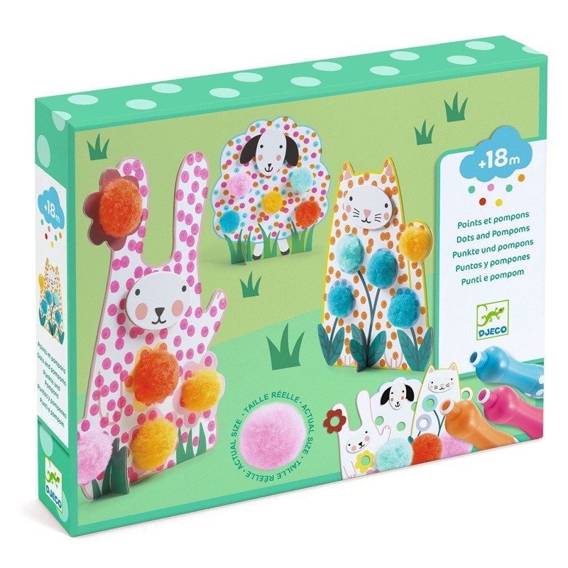 Boite Points et Pompons - Dans l'herbe