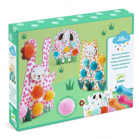 Boite Points et Pompons - Dans l'herbe