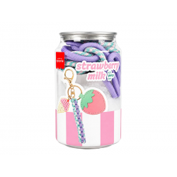 Kit Canette Bag Charm Pshiiit - Strawberry Milk