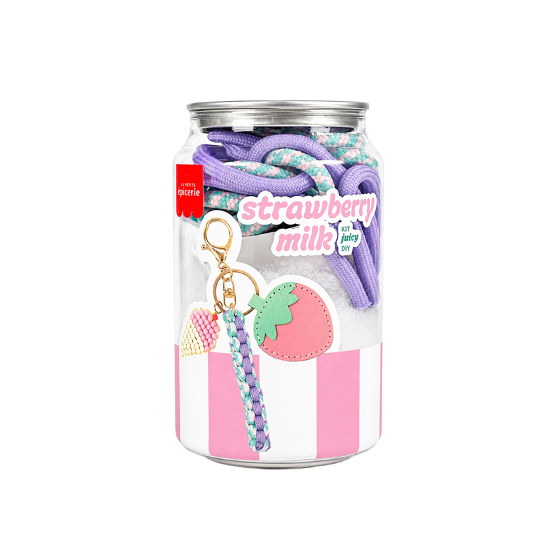 Kit Canette Bag Charm Pshiiit - Strawberry Milk