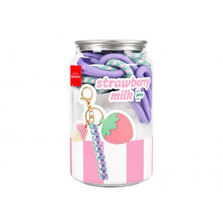 Kit Canette Bag Charm Pshiiit - Strawberry Milk