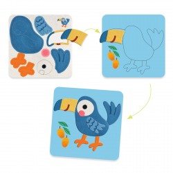 Tableaux de feutrine - Animaux tout doux