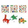 60 gommettes feutrine - Des animaux partout