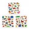 60 gommettes feutrine - Des animaux partout