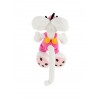 Peluche Diddl en salopette Rose 20cm