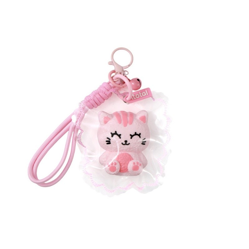 Porte-clés JellyPop - Chat rose