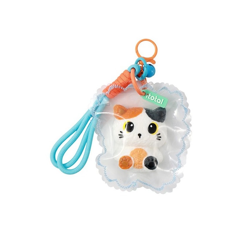 Porte-clés JellyPop - Chat blanc