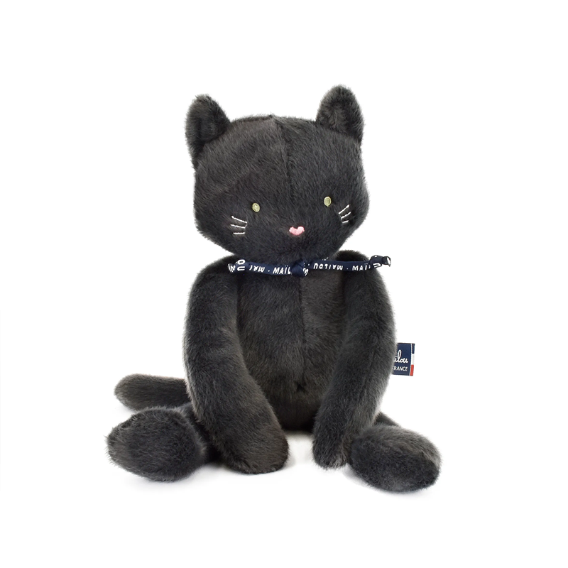 Peluche Méloé : Chat Anthracite 37 cm
