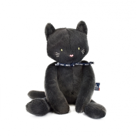 Peluche Méloé : Chat Anthracite 37 cm