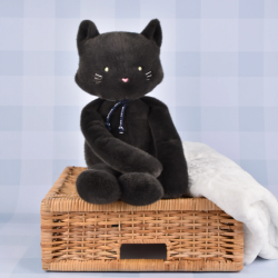 Peluche Méloé : Chat Anthracite 37 cm