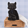 Peluche Méloé : Chat Anthracite 37 cm