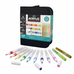Trousse 45 feutres acryliques