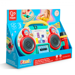 Radio et son micro Pixel interactif