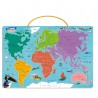 Carte du monde avec Loup