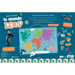 Carte du monde avec Loup