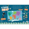 Carte du monde avec Loup