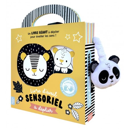 Livre d'éveil sensoriel à déplier