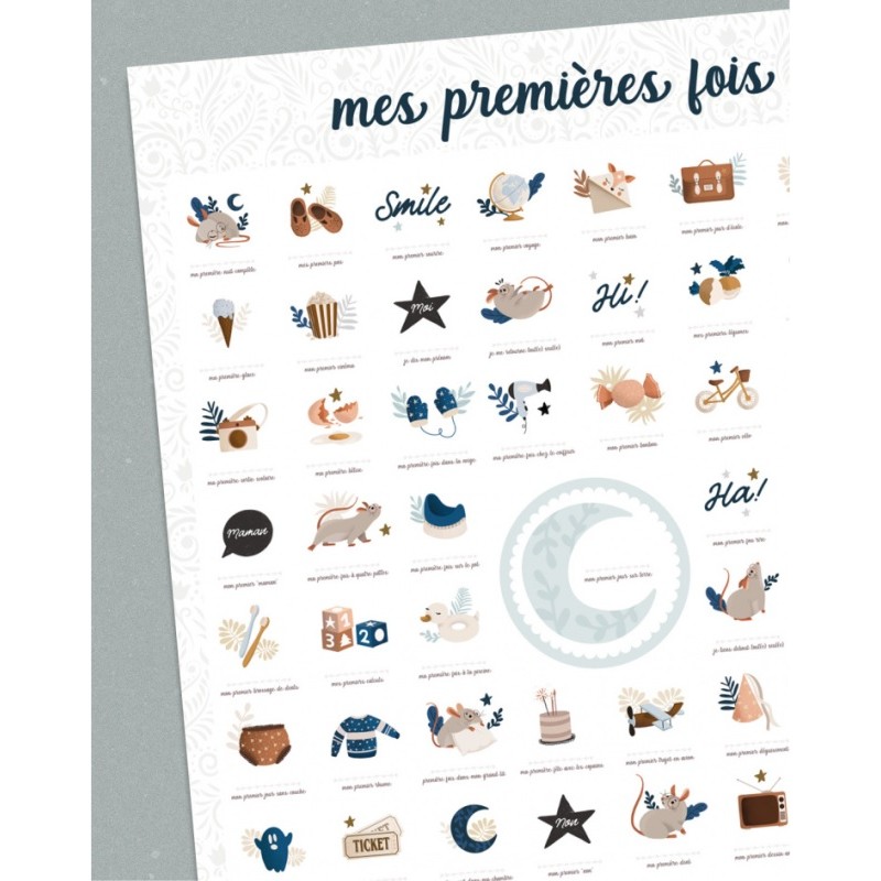 Affiche "Mes Premiers Fois" - Souris Cobalt