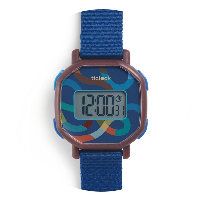 Montre Ticlock - Blue volute