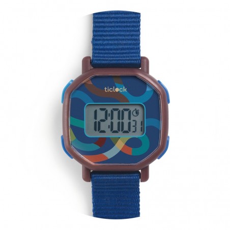 Montre Digitale - Blue Volute