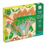 Coloriage sur bois - Dino World