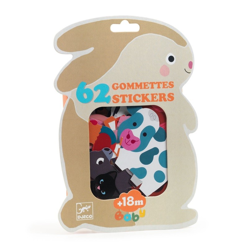 62 Gommettes - Animaux de la ferme