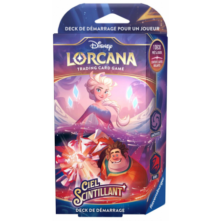 Lorcana - Deck de démarrage Ciel Scintillant : Elsa & Ralph