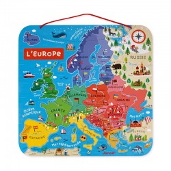 Carte d'Europe magnétique