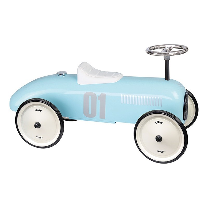 Porteur Metal Vintage - Bleu Tendre