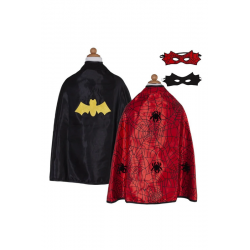 Cape réversible Spider / Bat - 3-4 ans