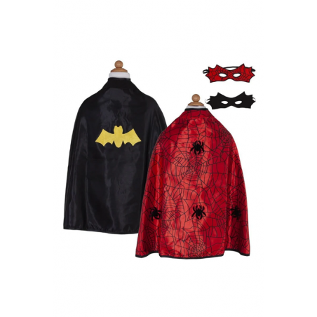 Cape réversible Spider / Bat - 3-4 ans