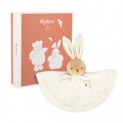 Doudou Lapin Rond Creme