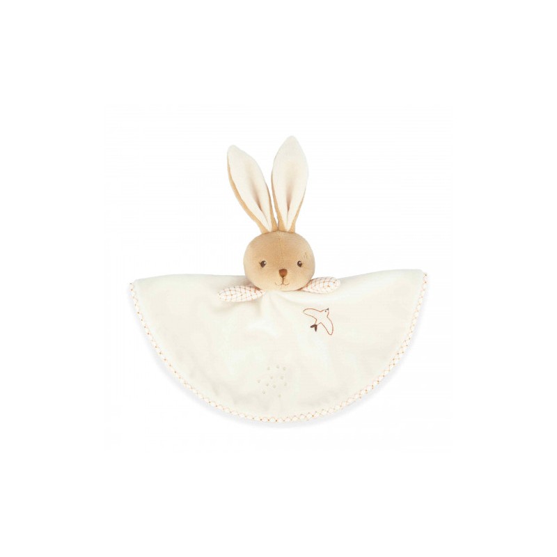 Doudou Lapin Rond Creme