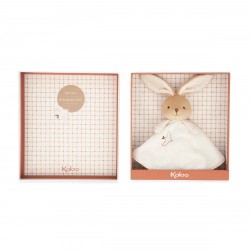 Doudou Lapin Rond Creme