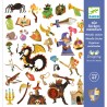 160 Stickers Métallisés - Medieval Fantastique