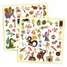 160 Stickers Métallisés - Medieval Fantastique