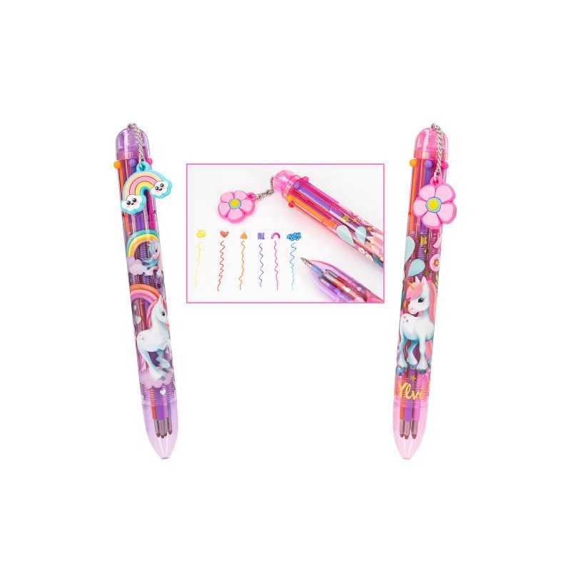 Ylvi - Stylo Gel 6 Couleur Licornes