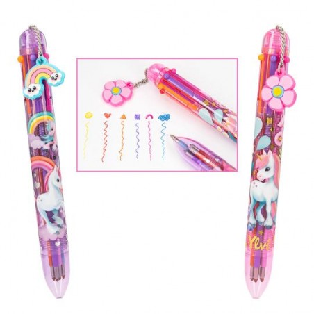 Ylvi - Stylo Gel 6 Couleur Licornes