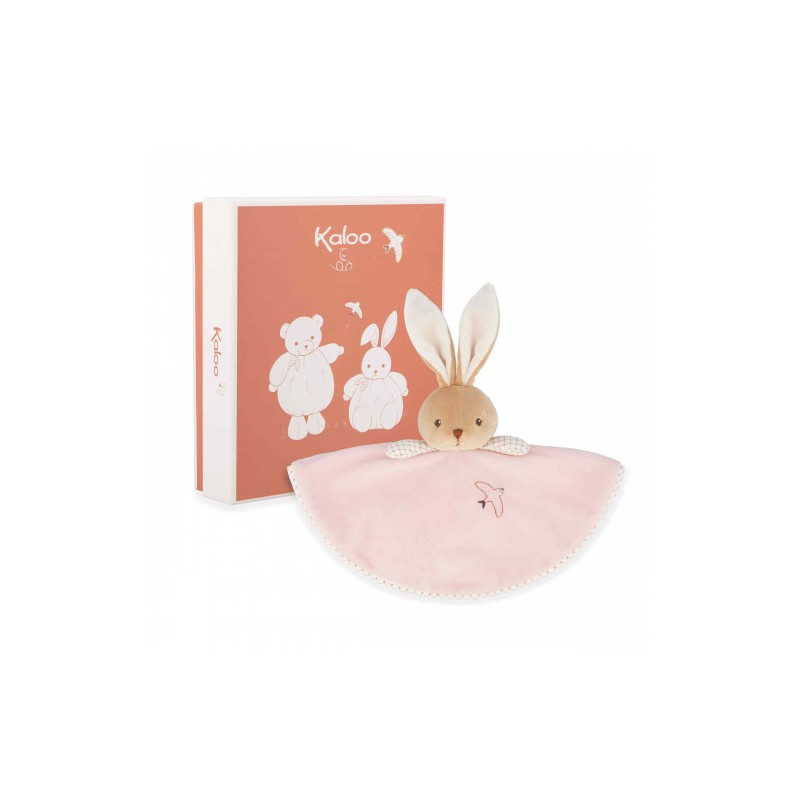 Doudou Lapin Rond rose