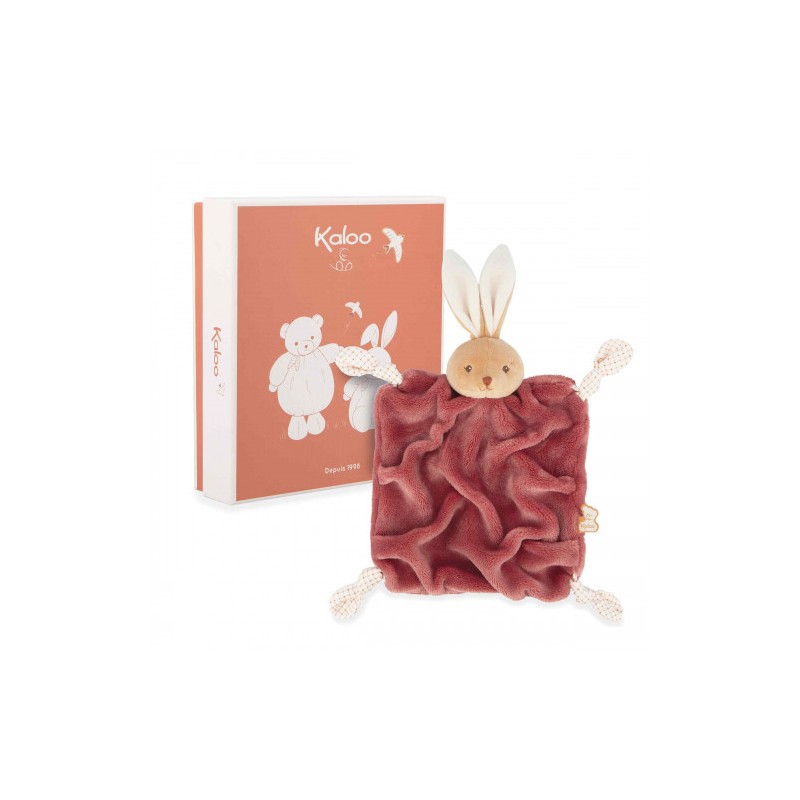 Doudou Lapin Bordeaux
